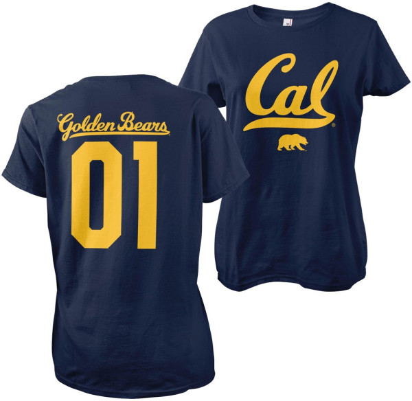 Berkeley University of California Golden Bears 01 Girly Tee Damen T-Shirt Navy