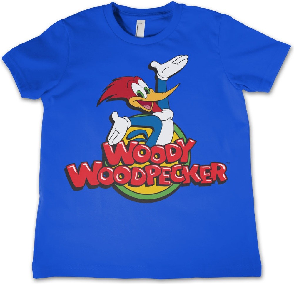 Woody Woodpecker Classic Logo Kids Tee Kinder T-Shirt Blau - Herren / Unisex