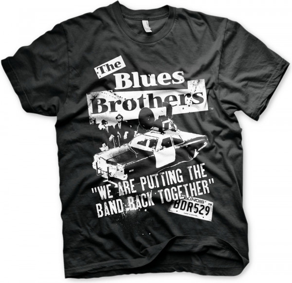 Blues Brothers Band Back Together T-Shirt Black
