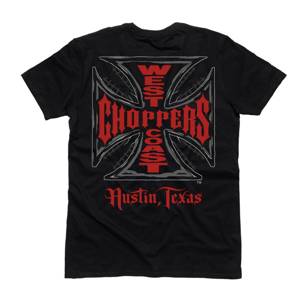 WCC West Coast Choppers T-Shirt Cross Solid Black