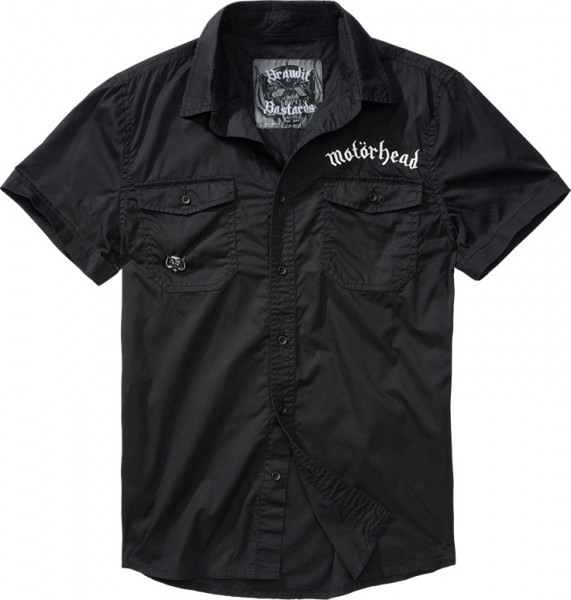 Brandit Men Hemd Motörhead Shirt Black