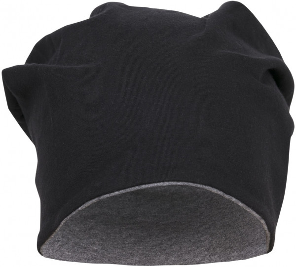 MSTRDS Beanie Jersey Beanie reversible Black/Ht.Charcoal