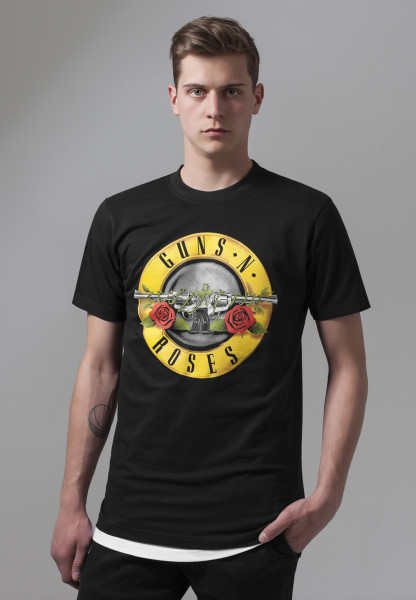 Merchcode T-Shirt Guns n' Roses Logo Tee Black