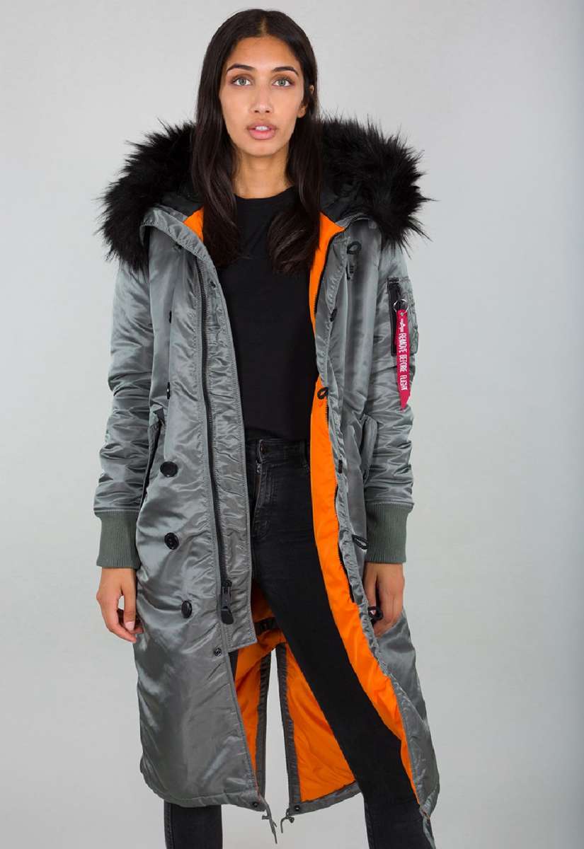 ALPHA INDUSTRIES Damen Winterjacke – Mit Abnehmbarem Kunstpelz & Slim Fit ALPHA INDUSTRIES Damen Winterjacke – Mit Abnehmbarem Kunstpelz & Slim Fit
