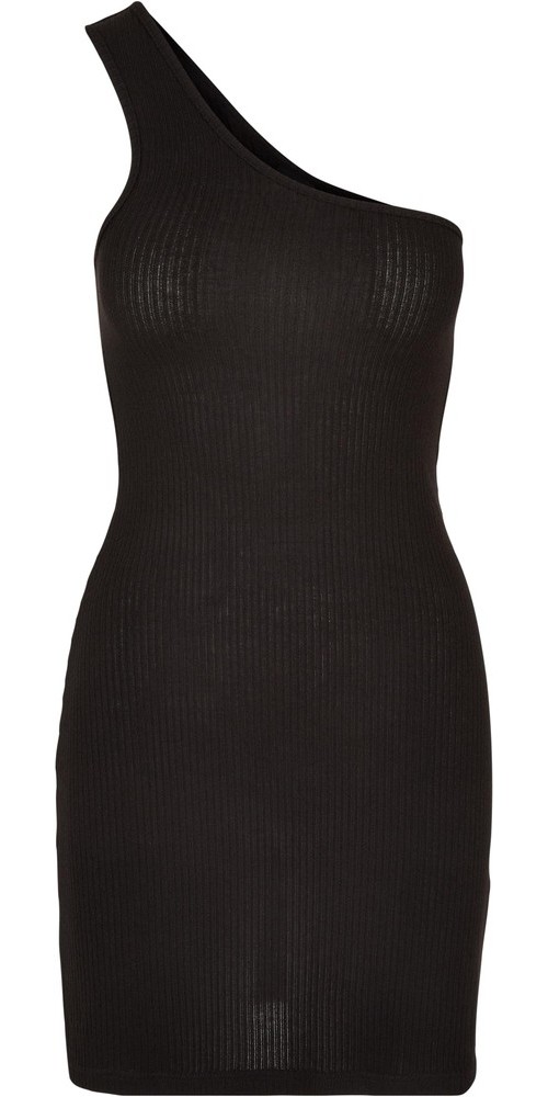 Urban Classics Damen Ladies Rib One Shoulder Dress - Damen