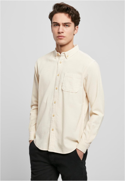 Urban Classics Hemd Corduroy Shirt Whitesand