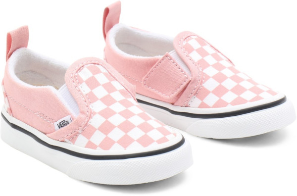 Vans Kinder Kids Lifestyle Classic FTW Sneaker Td Slip-On V (Checkerboard) Powder Pink/True White