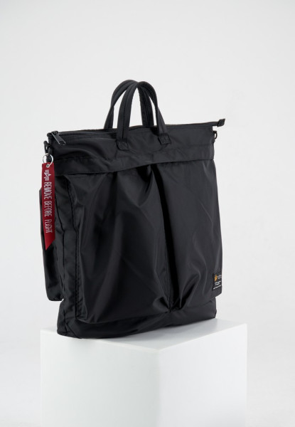 Alpha Industries Tasche Label Helmet Bag Black