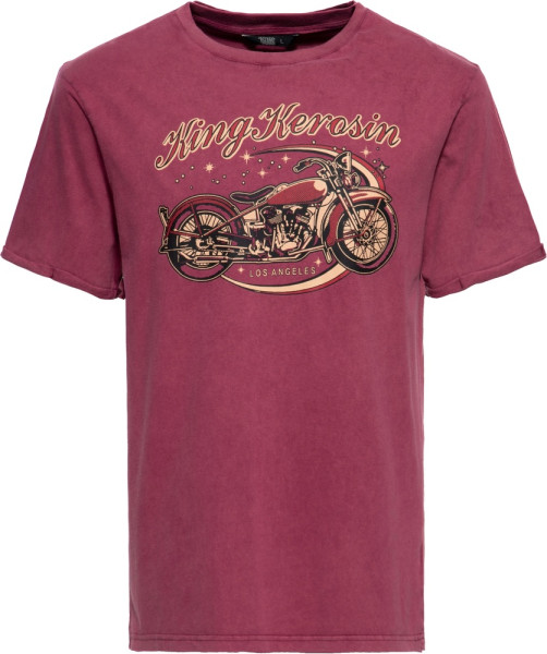 King Kerosin Oilwashed T-Shirt "Bobber" KKI31008
