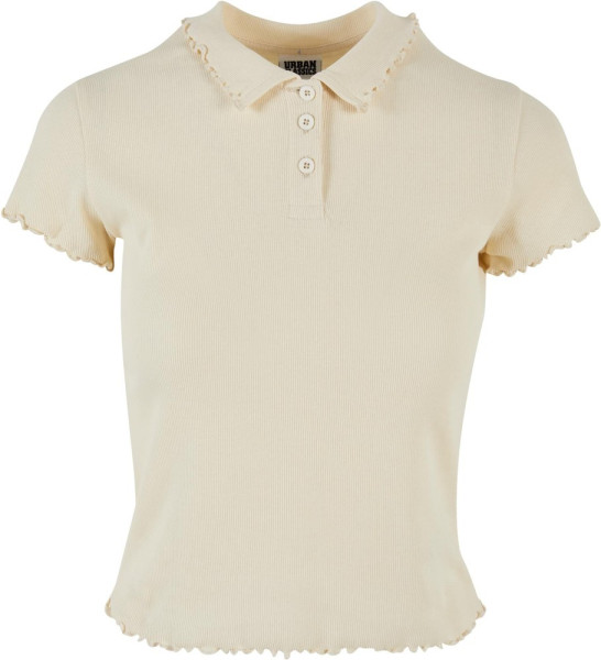 Urban Classics Damen Ladies Rib Polo Tee