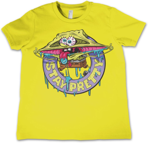 Spongebob Stay Pretty Kids T-Shirt Kinder Yellow