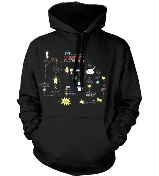 The Big Bang Theory The Friendship Minions Algorithm Hoodie Black