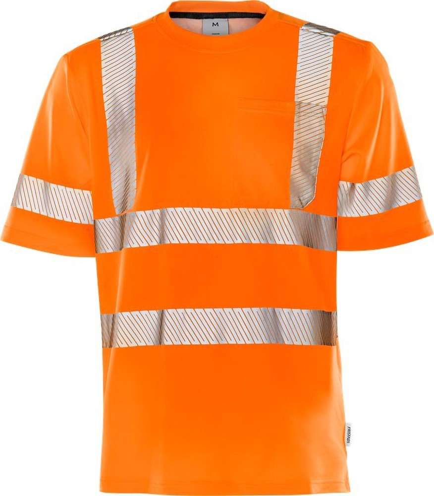 Fristads Warnschutz T-Shirt High Vis T-Shirt Kl. 3 7407 THV Warnschutz-Orange - Herren / Unisex