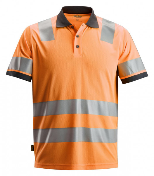 Snickers AllroundWork Hi-Vis Polo Shirt, Kl. 2, EN 20471 High-Vis Orange