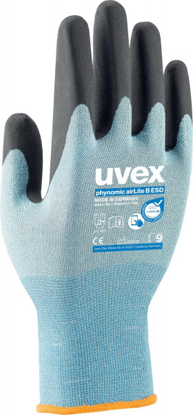 Uvex Schutzhandschuhe Phynomic Airlite B Esd 60078 (60078) 10 Paar