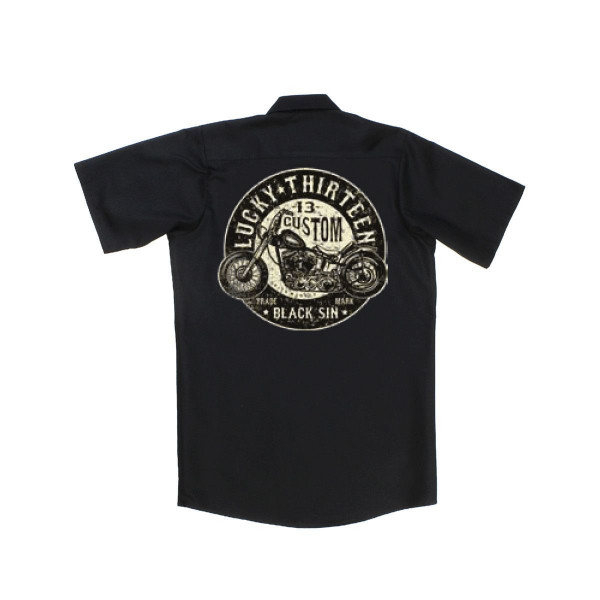 Lucky 13 Workshirt Black Sin Black