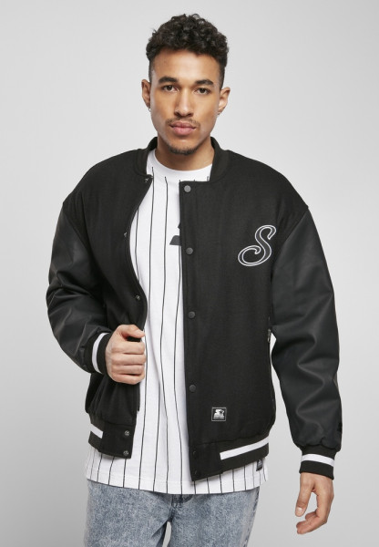 Starter Black Label Jacke Script College Jacket Black