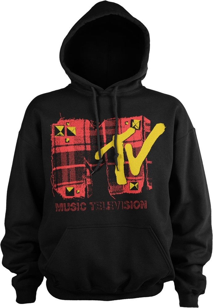 Plaid MTV Hoodie Schwarz - Herren / Unisex