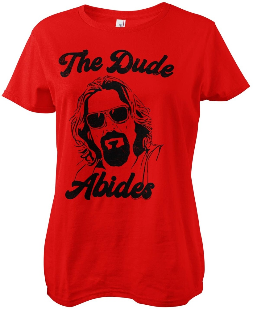 The Big Lebowski Damen T-Shirt The Dude Abides Girly Tee UV-5-TBL014-H80-16 - Damen