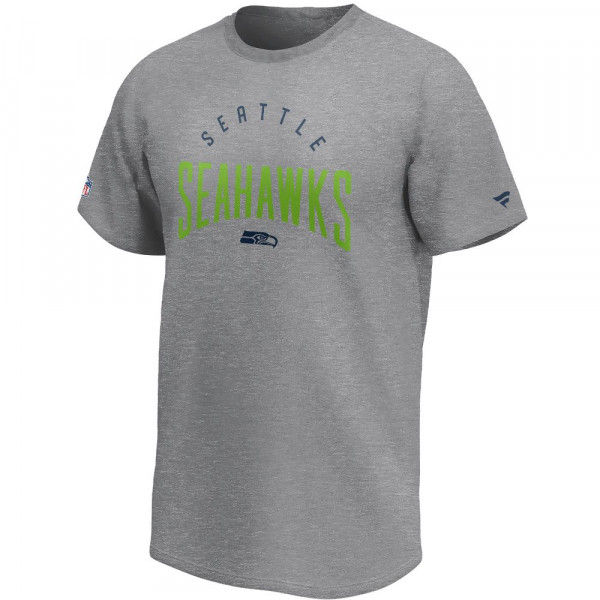 Seattle Seahawks Fish Eye Graphic T-Shirt American Football Grau