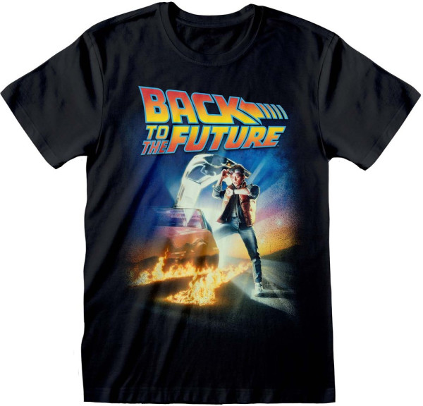 Back To The Future - Poster T-Shirt Black