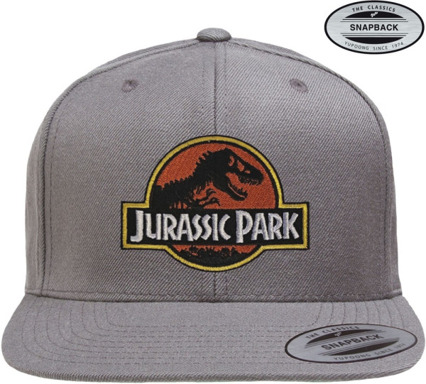 Jurassic Park Premium Snapback Cap Dark-Grey