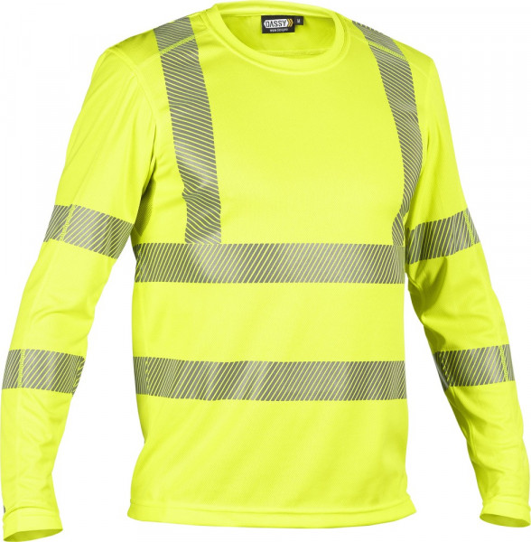 Dassy Warnschutz UV-T-Shirt mit langen Ärmeln Carterville PES06 Neongelb