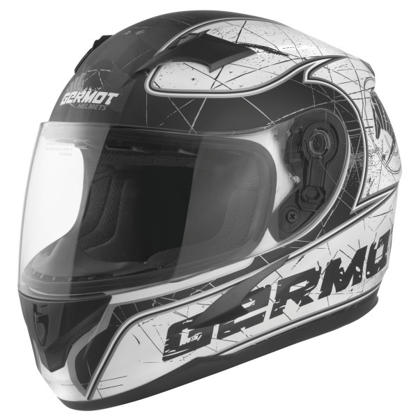 Germot Motorrad Helm GM 420 Junior matt White/Black