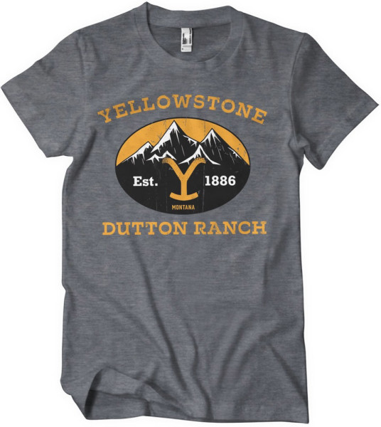 Yellowstone Dutton Ranch Montana Est. 1883 T-Shirt Dark-Heather