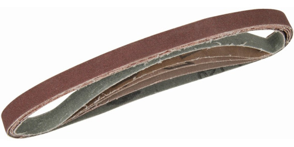 Silverline Schleifzubehör Schleifbänder, 13 x 457 mm, 5-tlg. Satz 40er-, 60er-, zwei 80er- u. eine 1