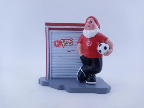 Fortuna Düsseldorf Gartenzwerg Garagentor Fussball Rot