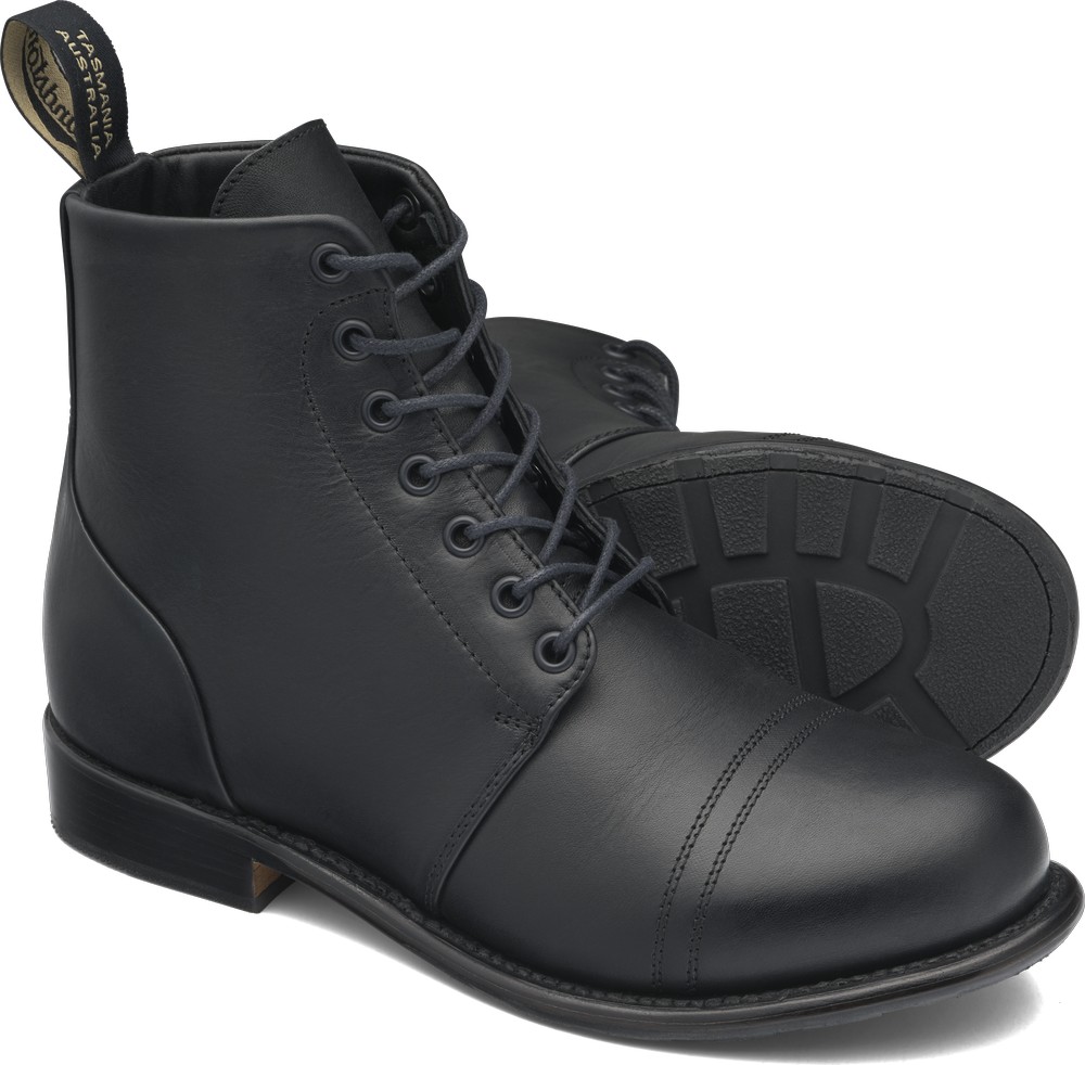 Blundstone Damen Stiefel Boots #154 Womens Heritage Goodyear Welt Schwarz (Lace-Up) - Damen