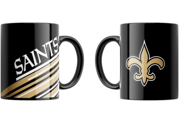 New Orleans Saints Tasse „Stripes“ 330ml American Football NFL Gold