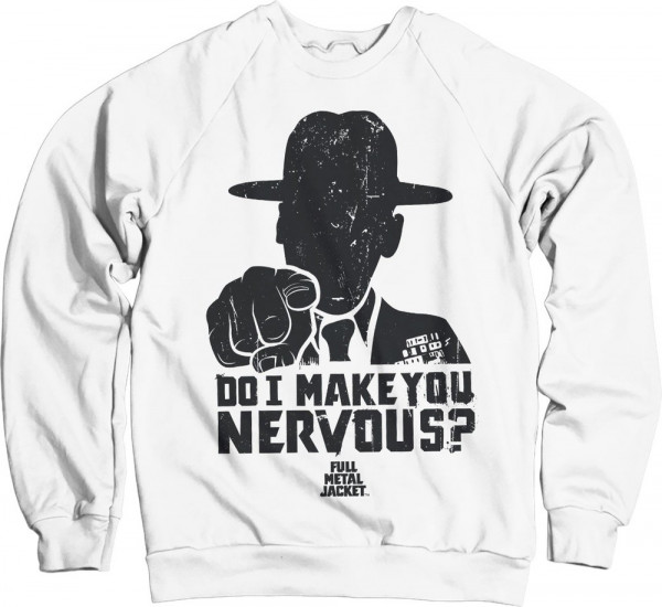 Full Metal Jacket Do I Make You Nervous Sweatshirt White