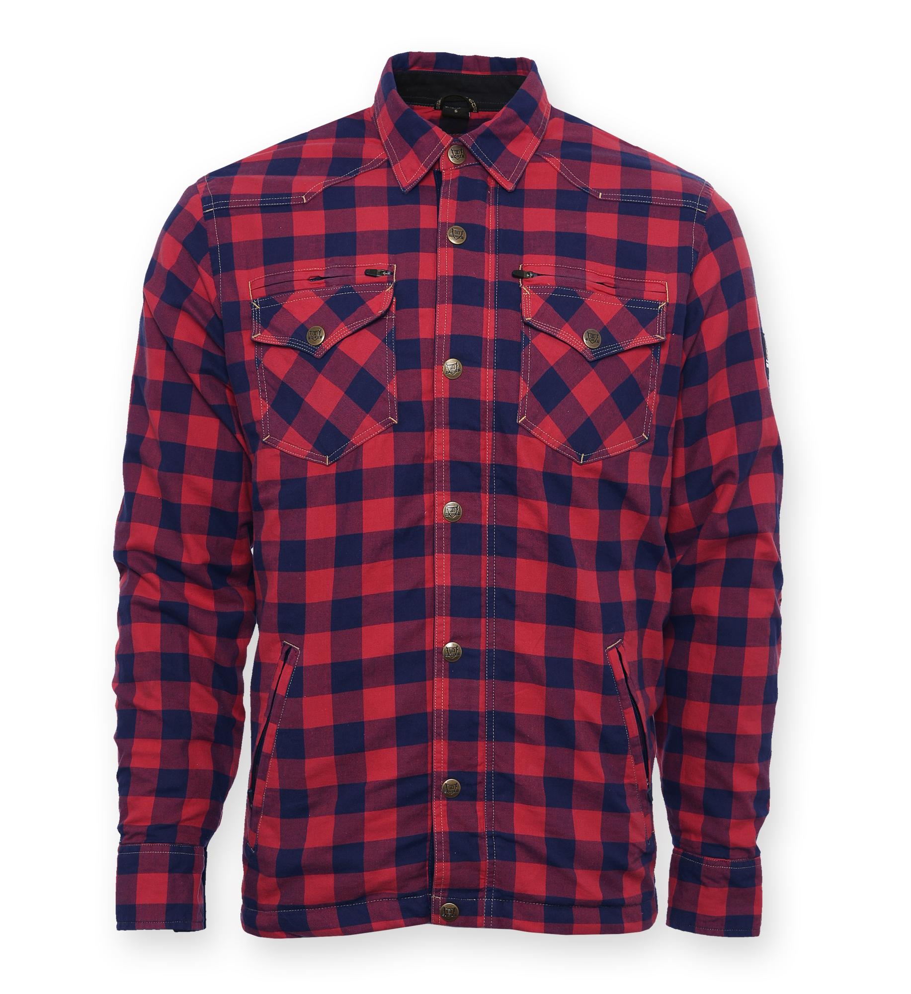 Bores Lumberjack Jacke Hemd in Holzfäller Optik Red/Blue Hemden