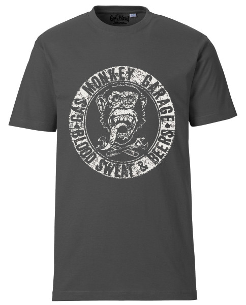 Gas Monkey Garage T-Shirt Blood Sweat and Beers Grey