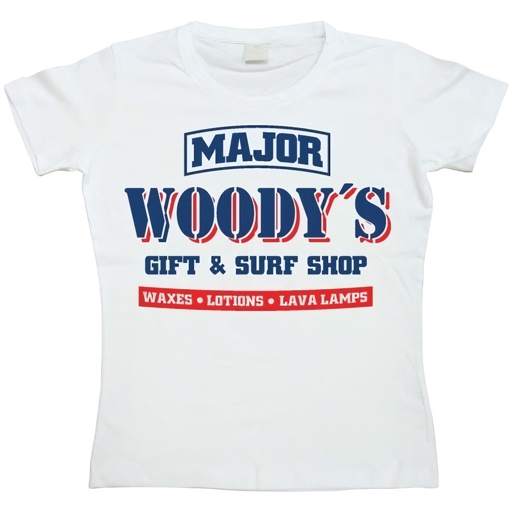Hybris Woody's Army & Surf Shop Girly T-shirt Damen Weiß - Damen