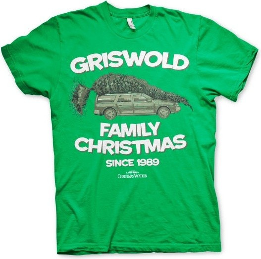 National Lampoon's Christmas Vacation Griswold Family Christmas T-Shirt Green