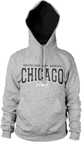 Hybris Chicago Illinois Hoodie Heather-Grey