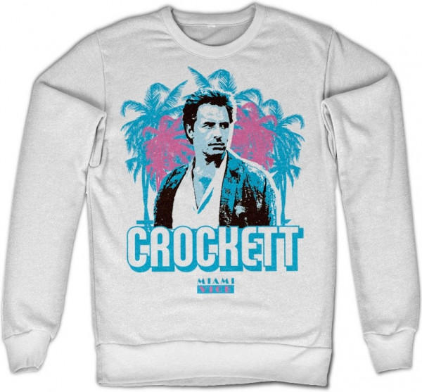 Miami Vice Crockett Palms Sweatshirt White