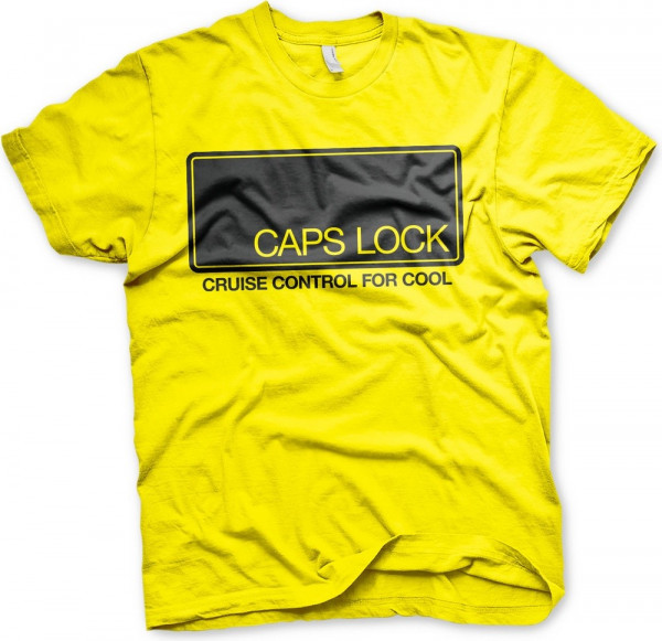 Hybris CAPS LOCK Cruise Control For Cool T-Shirt Yellow