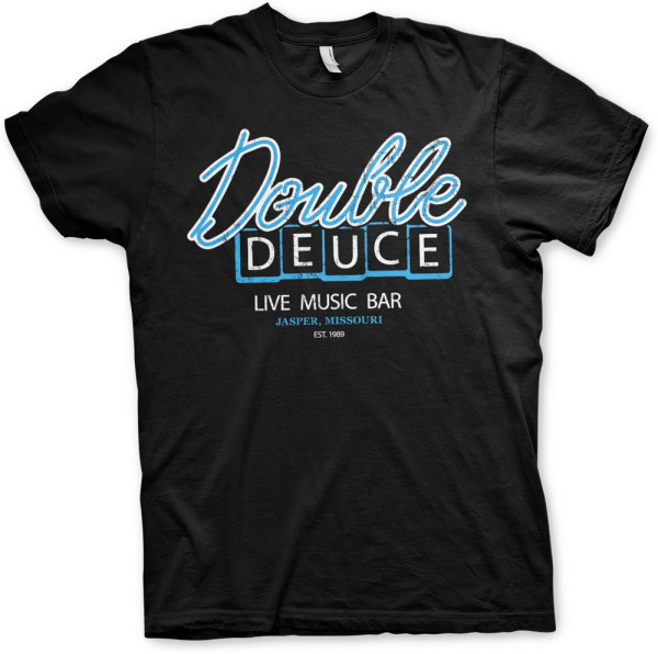 Road House Double Deuce Live Bar T-Shirt Black
