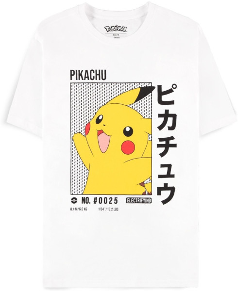 Pokémon - Pikachu Men's Short Sleeved T-Shirt (White)