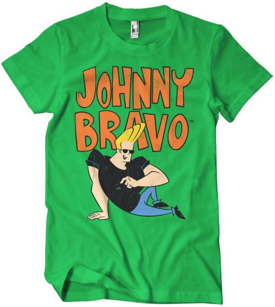 Johnny Bravo T-Shirt Green
