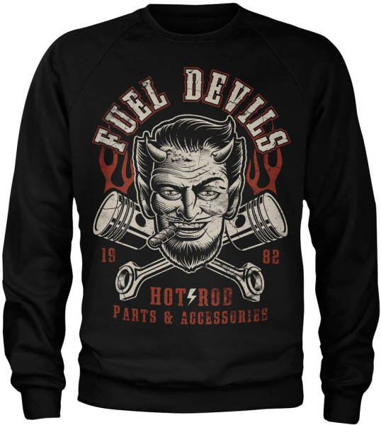 Fuel Devils Satans Pistons Sweatshirt Black