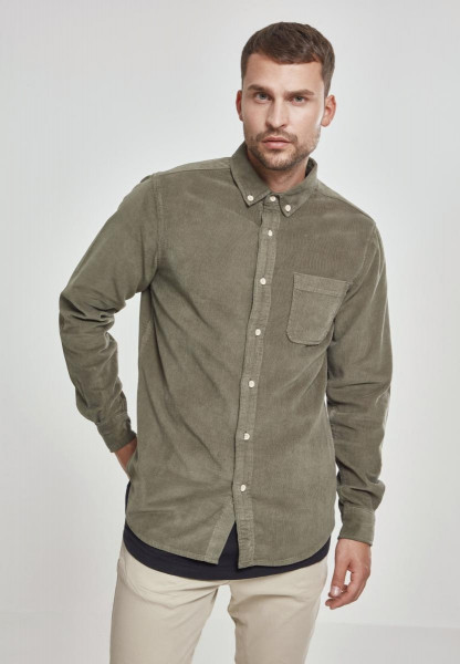 Urban Classics Hemd Corduroy Shirt Black