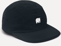 Trendsplant Cap Water Repellent Nylon Five Panel Cap Black