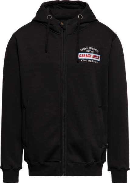 King Kerosin Hoodie With Zip "Garage Built" KKI34006