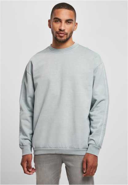 Urban Classics Sweatshirt Heavy Terry Garment Dye Crew Summerblue