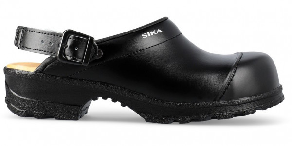 Sika Safety shoe Flex LBS offener Clog mit Fersenriemen Schwarz